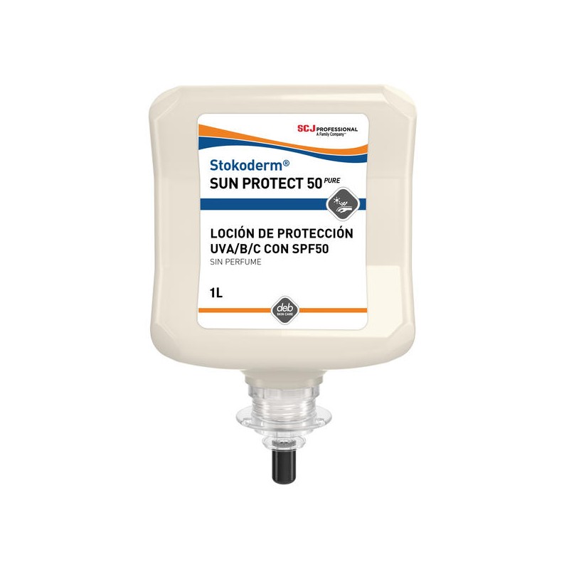 Proteção solar avançada STOKODERM® SUN PROTECT 50 PURE Cartucho 1 L