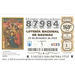 Participación 1€ de lotería...